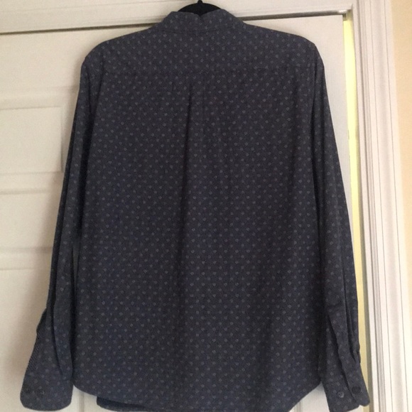 Blue patterned button down - Picture 3 of 3